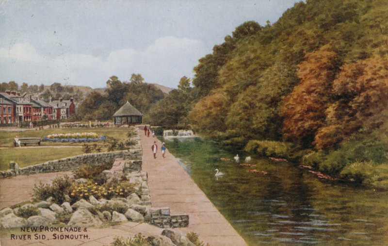 New Promenade og River Sid, Sidmouth av Alfred Robert Quinton
