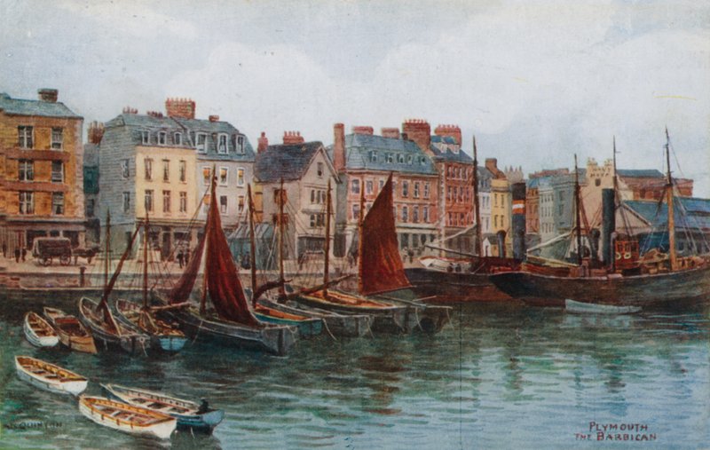 Plymouth, The Barbican av Alfred Robert Quinton