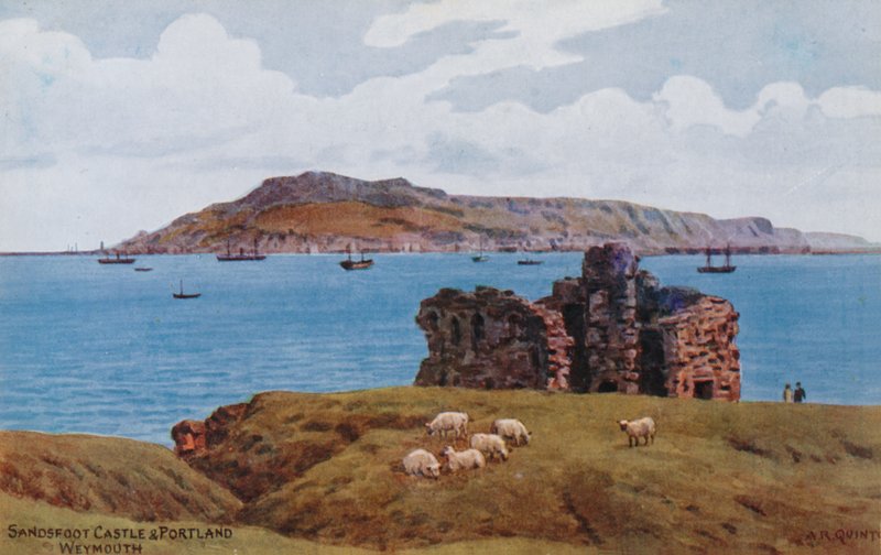 Sandsfoot Castle og Portland, Weymouth av Alfred Robert Quinton