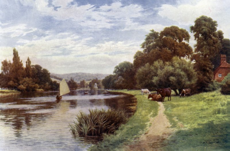 Temple Island, nær Henley av Alfred Robert Quinton