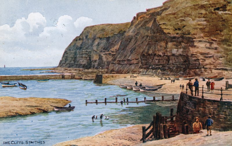 Cliffs, Staithes av Alfred Robert Quinton