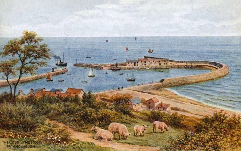The Cobb, Lyme Regis, fra Holmbush av Alfred Robert Quinton
