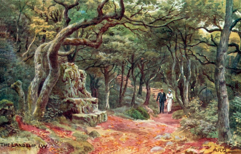 The Landslip, Isle of Wight av Alfred Robert Quinton