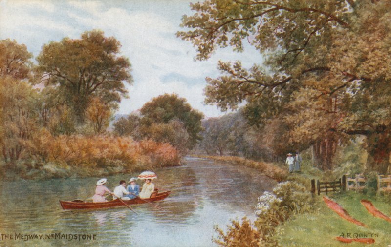 Medway nær Maidstone av Alfred Robert Quinton