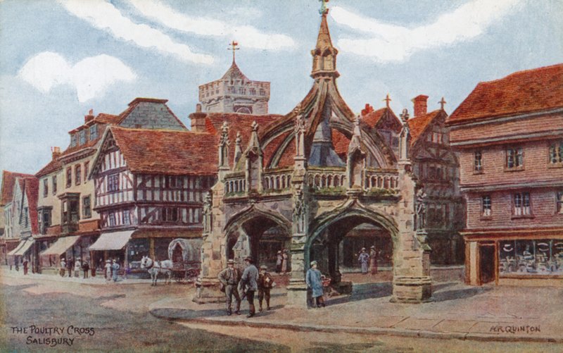 The Poultry Cross, Salisbury av Alfred Robert Quinton