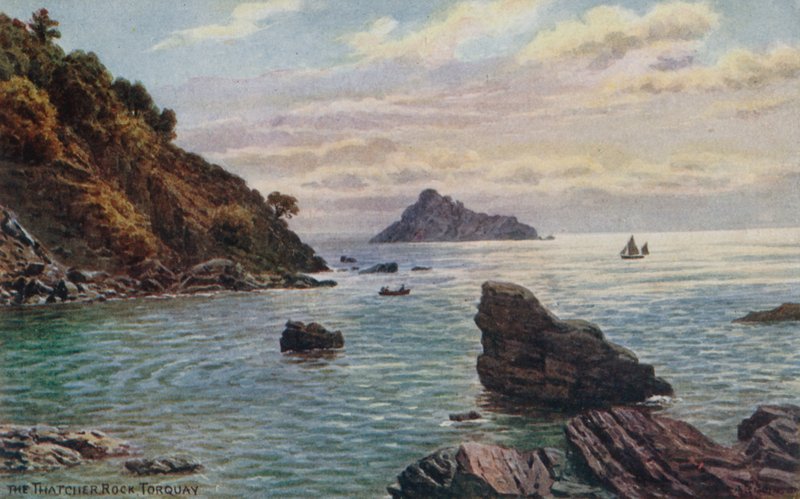 Thatcher Rock, Torquay av Alfred Robert Quinton