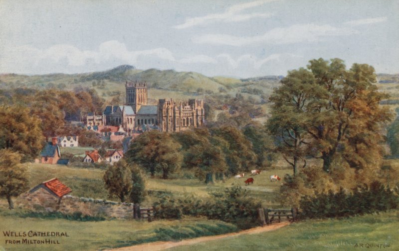Wells Cathedral, fra Milton Hill av Alfred Robert Quinton