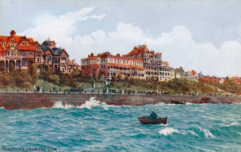 Westcliff fra havet av Alfred Robert Quinton
