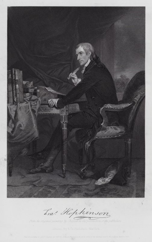 Francis Hopkinson (gravering) av Alonzo (after) Chappel