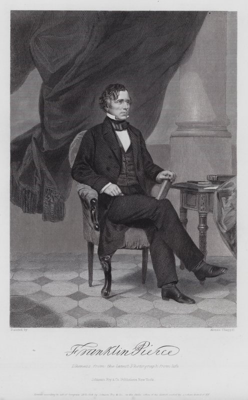 Franklin Pierce (gravering) av Alonzo (after) Chappel