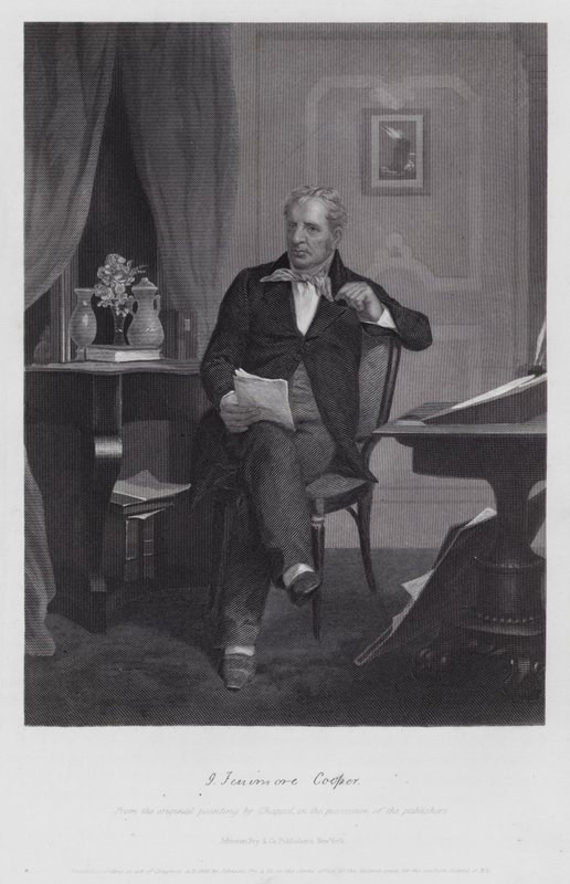 James Fenimore Cooper (gravering) av Alonzo (after) Chappel