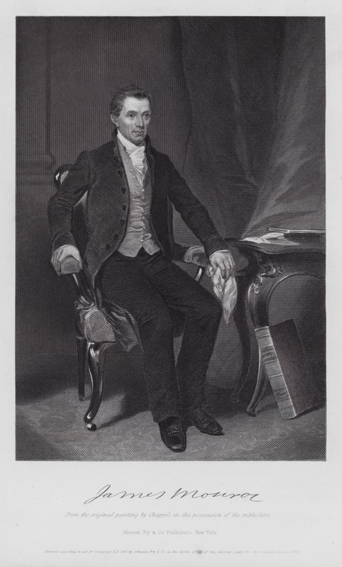 James Monroe (gravering) av Alonzo (after) Chappel