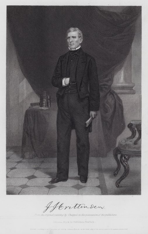 John J Crittenden (gravering) av Alonzo (after) Chappel
