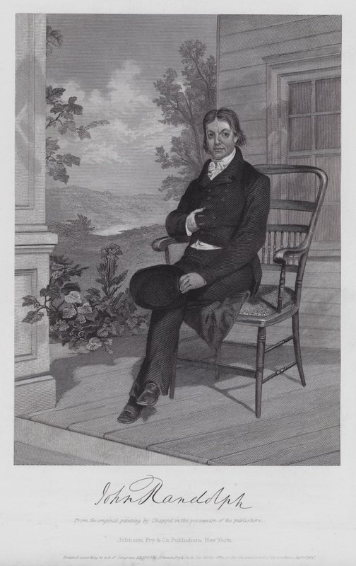 John Randolph (gravering) av Alonzo (after) Chappel