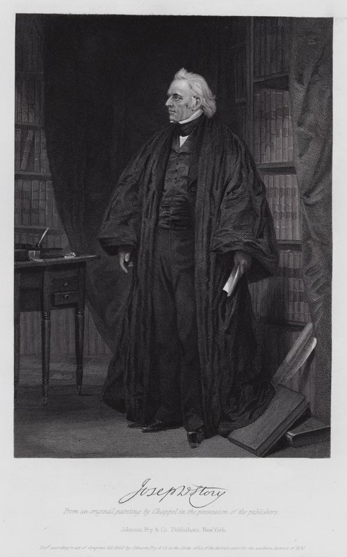 Joseph Story (gravering) av Alonzo (after) Chappel