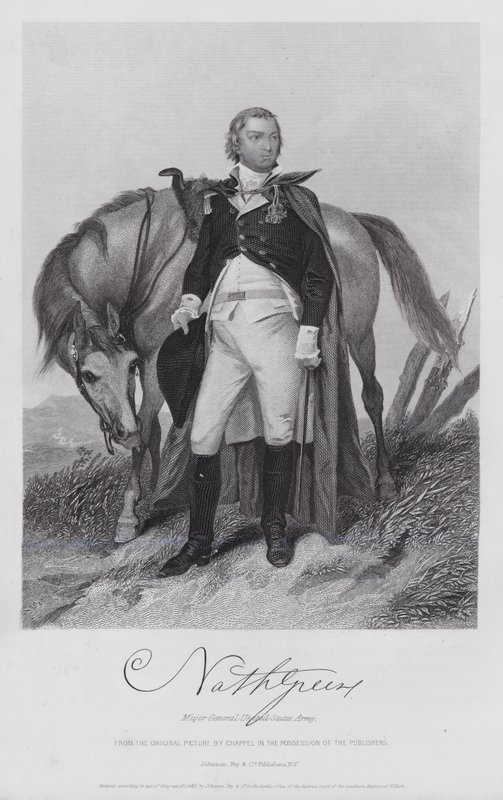 Nathaniel Greene (gravering) av Alonzo (after) Chappel