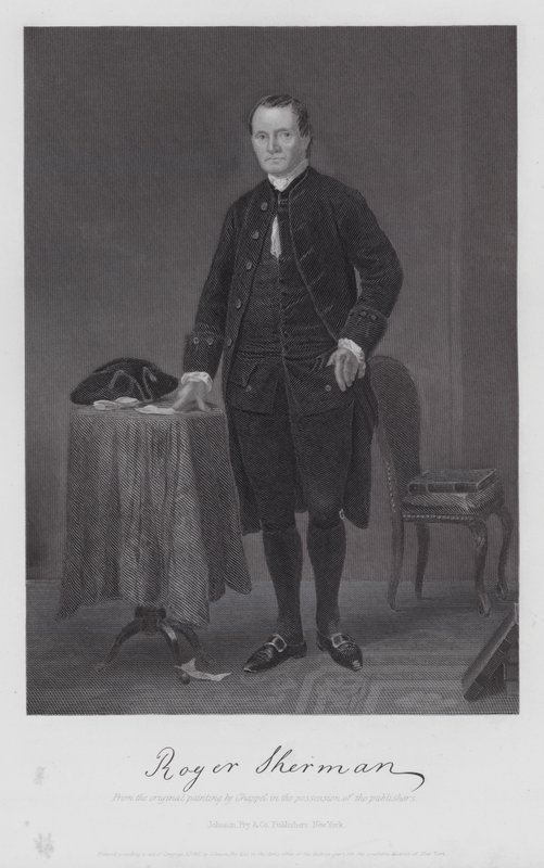 Roger Sherman (gravering) av Alonzo (after) Chappel