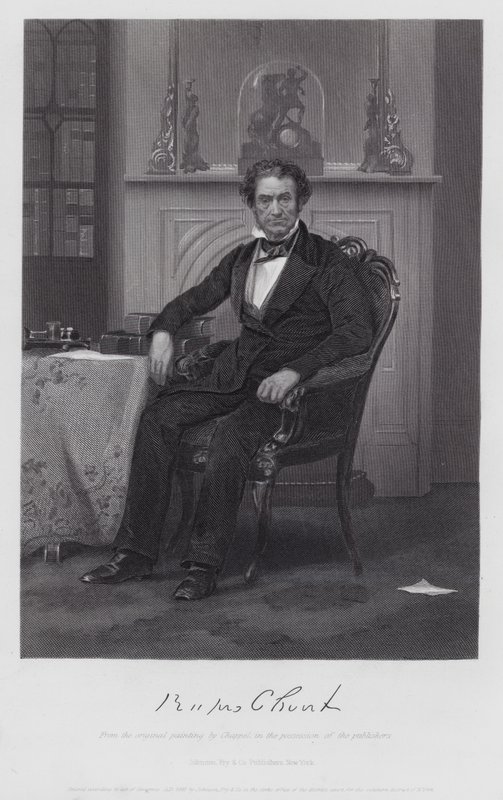 Rufus Choate (gravering) av Alonzo (after) Chappel