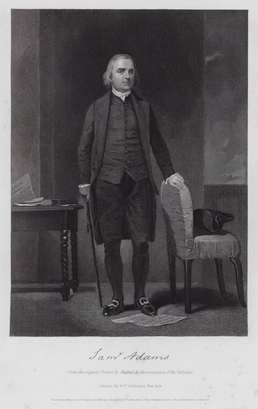 Samuel Adams (gravering) av Alonzo (after) Chappel