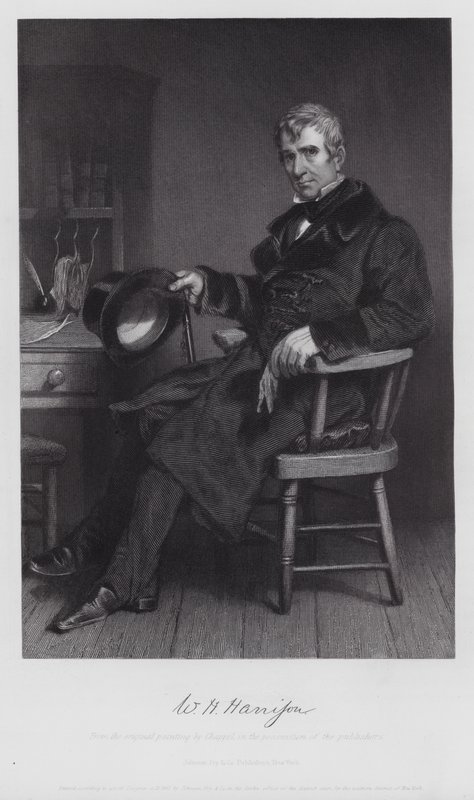 William Henry Harrison (gravering) av Alonzo (after) Chappel