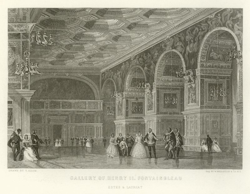 Galleriet til Henry II, Fontainebleau av Alphonse Marie de Neuville
