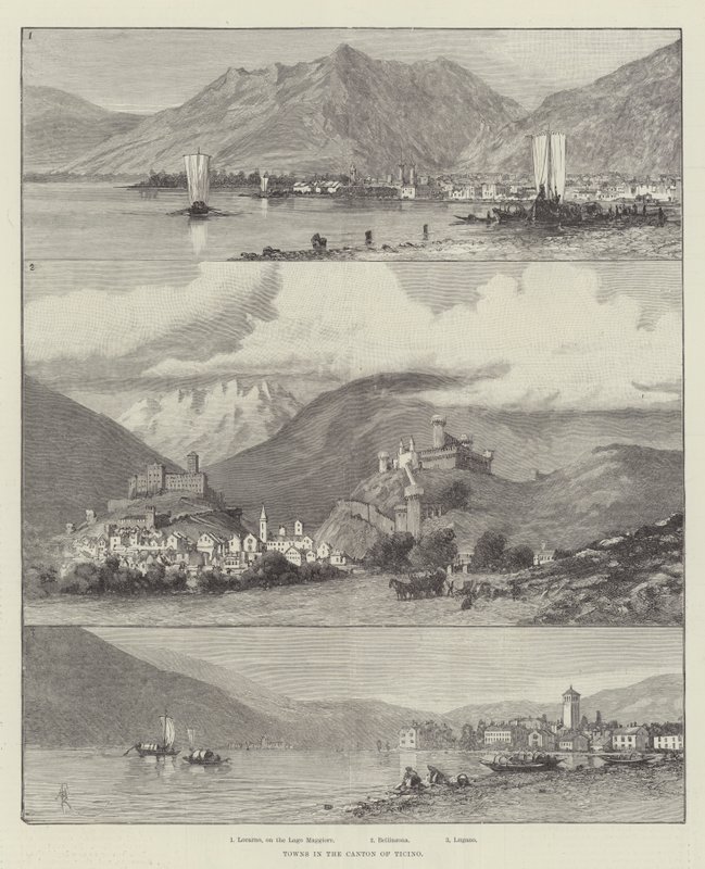 Byer i kantonen Ticino av Amedee Forestier