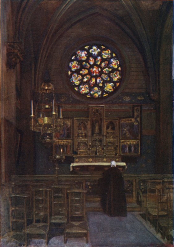 Katedralkapellet St Joseph, Antwerpen av after Amedee Forestier