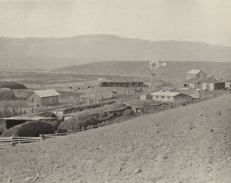 Montana Horse Ranch (s/hvitt bilde) av American Photographer (after)