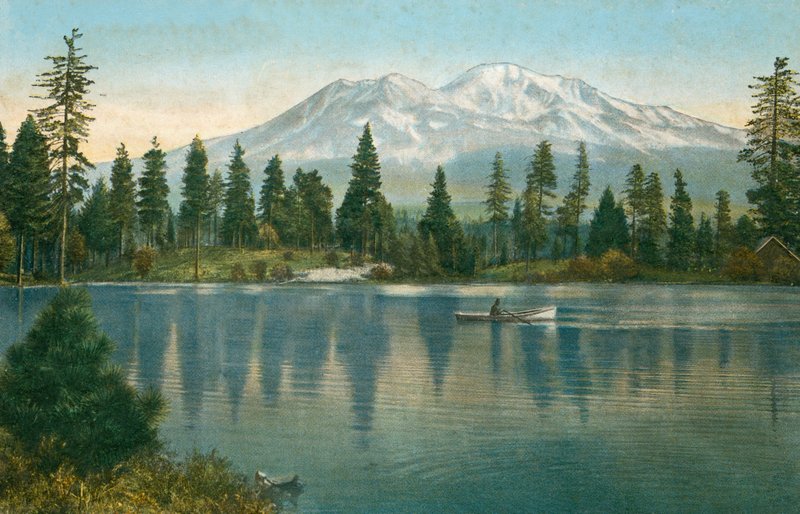 Mount Shasta, fra Reservoir Lake (bilde) av American Photographer (after)