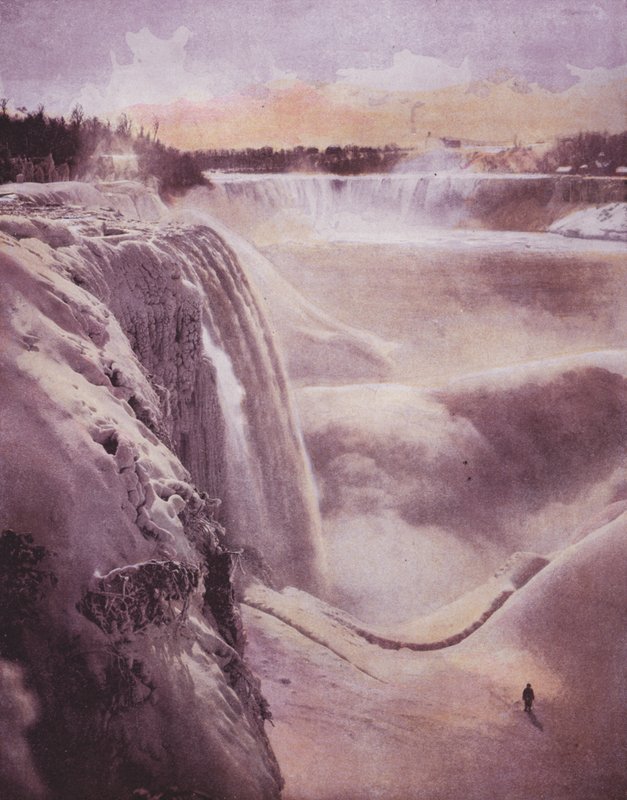 Vinter på Niagara (farget bilde) av American Photographer (after)