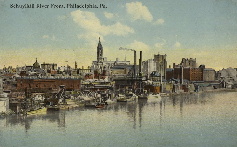 Schuylkill River Front, philadelphia, Pennsylvania (farget bilde) av American Photographer