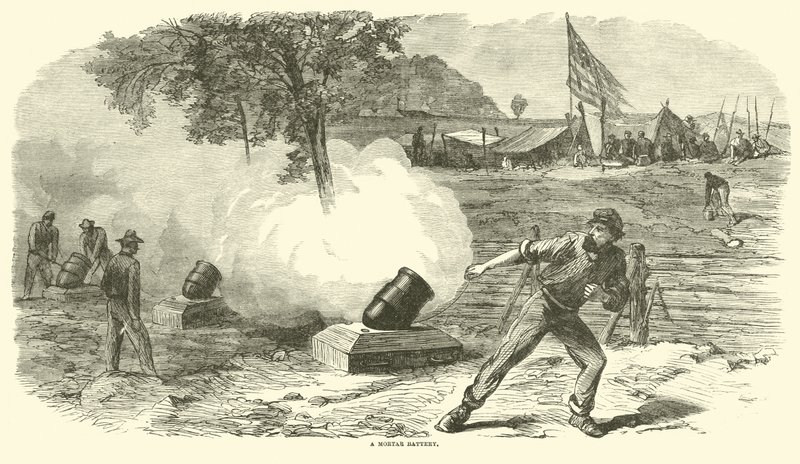 Et mørtelbatteri, juni 1864 av American School