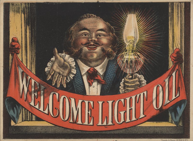 Annonse for Welcome Light Oil av American School
