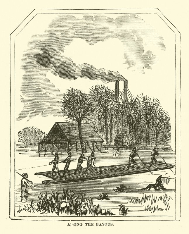 Among the Bayous, mars 1863 av American School