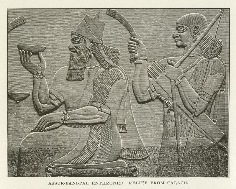 Assur-bani-pal tronet, lettelse fra Calach av American School