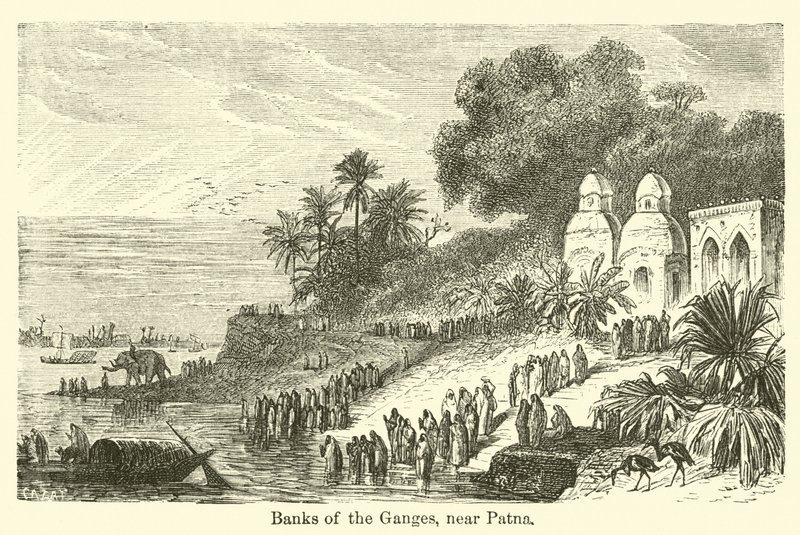 Banks of the Ganges, nær Patna av American School