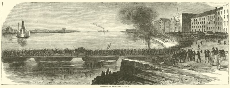 Konfødererte evakuerer Savannah, desember 1864 av American School