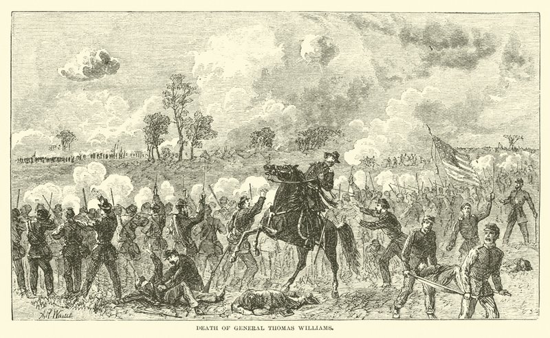 General Thomas Williams død, august 1862 av American School