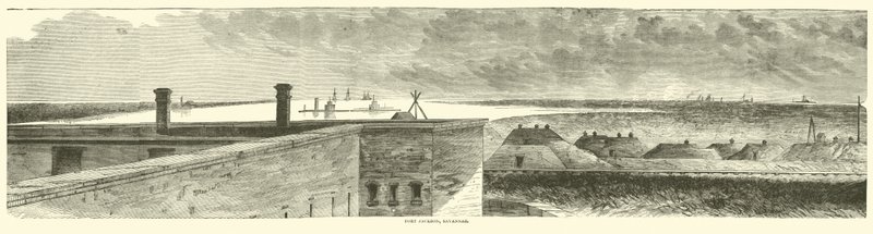 Fort Jackson, Savannah, desember 1864 av American School