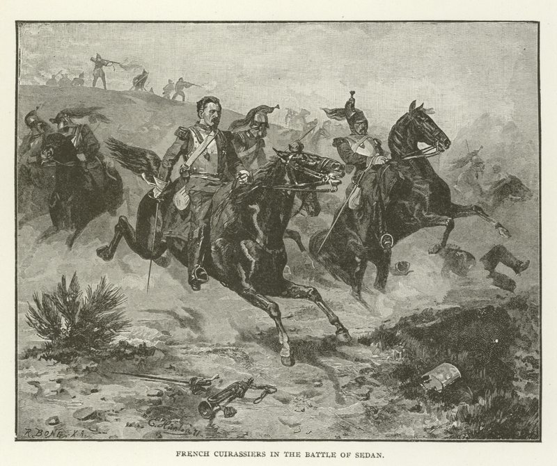 Franske Cuirassiers i slaget ved Sedan av American School