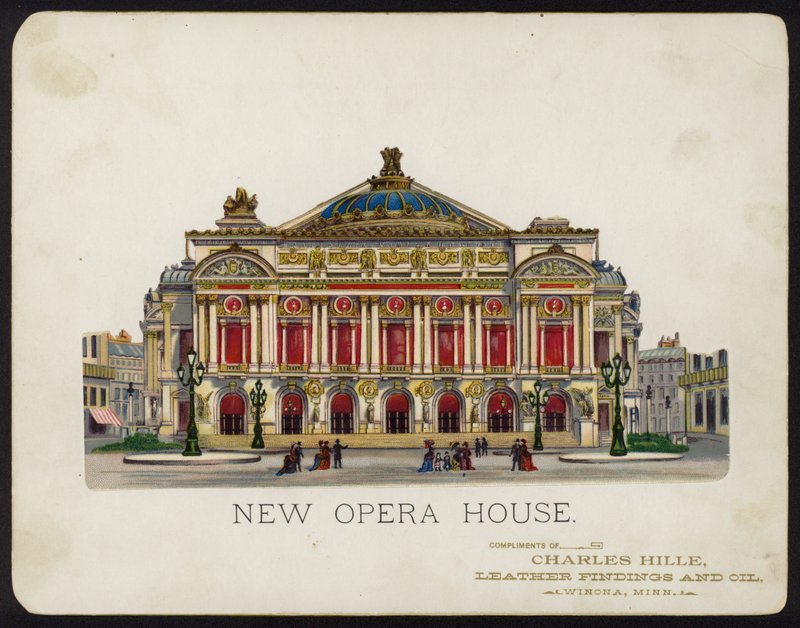 Palais Garnier operahus, Paris, Frankrike (chromolitho) av American School