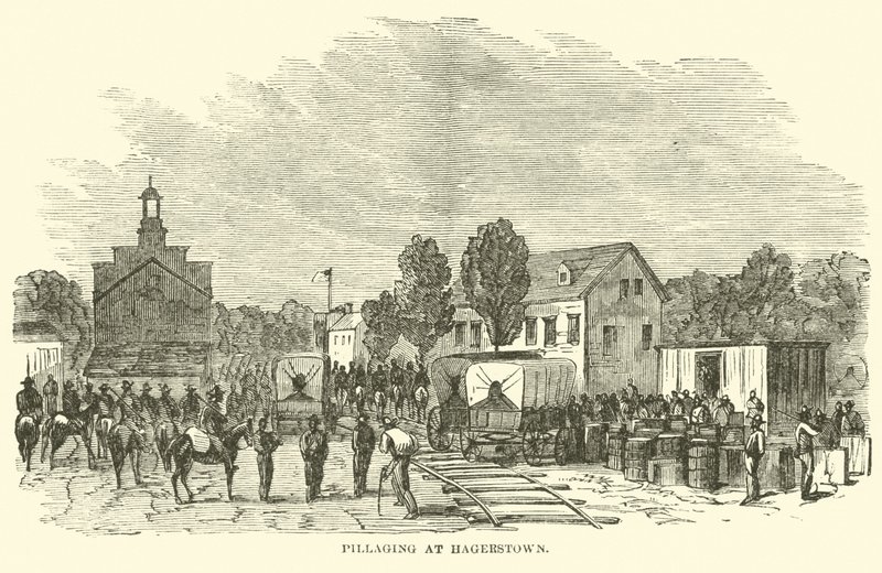 Plyndring i Hagerstown, juli 1864 av American School