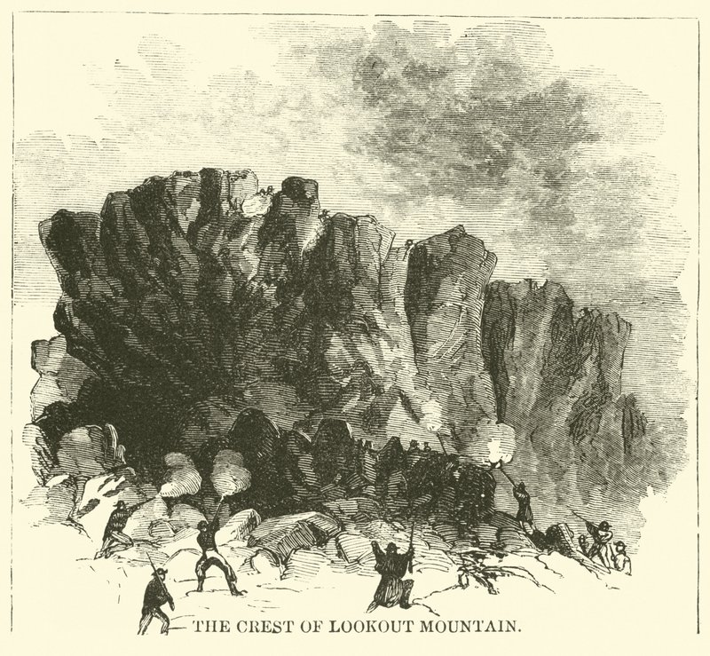 The Crest of Lookout Mountain, november 1863 av American School