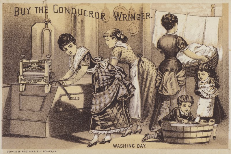 Vaskedag (chromolitho) av American School