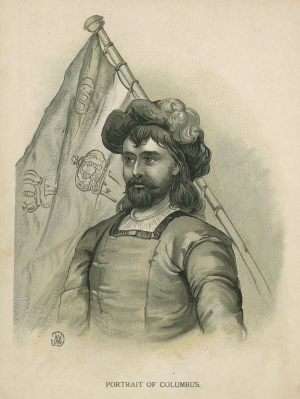 Christopher Columbus (chromolitho) av Andrew Melrose