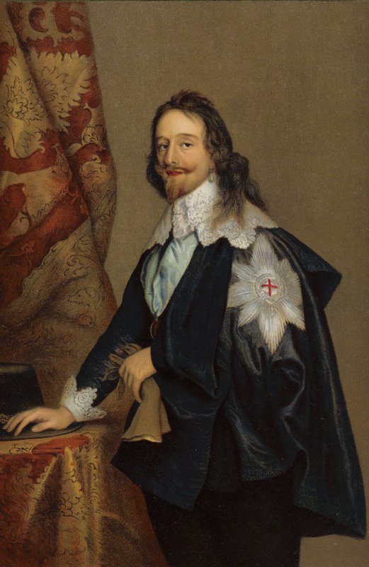 Kong Charles I (chromolitho) av Anthony van Dyck