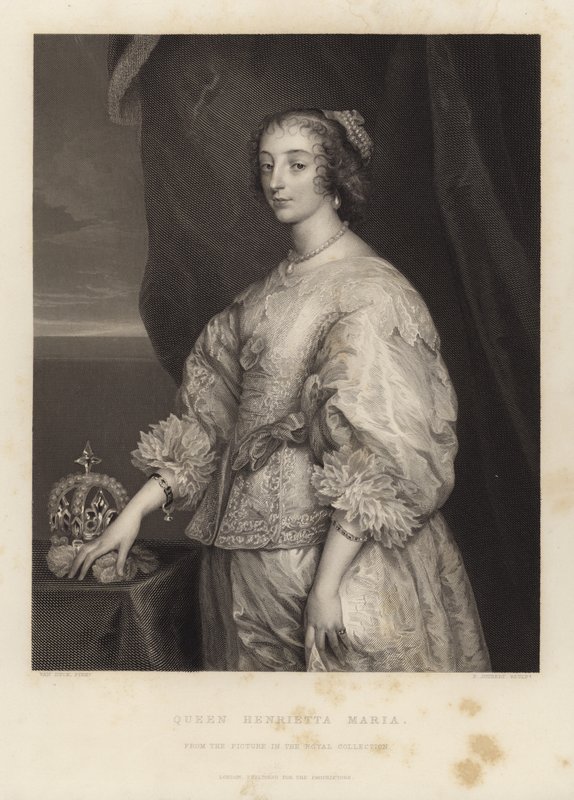 Henrietta Maria av Anthony van Dyck