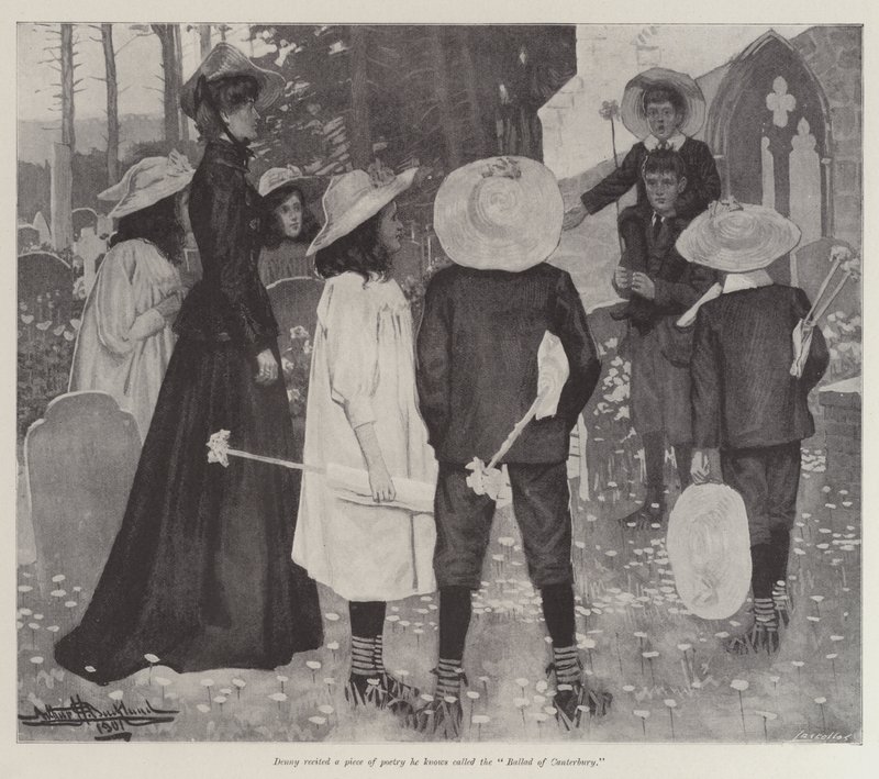 The Canterbury Pilgrims, av E Nesbit av Arthur Herbert Buckland