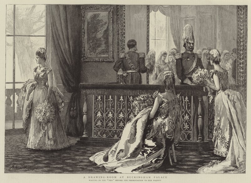 Et tegnerom på Buckingham Palace av Arthur Hopkins