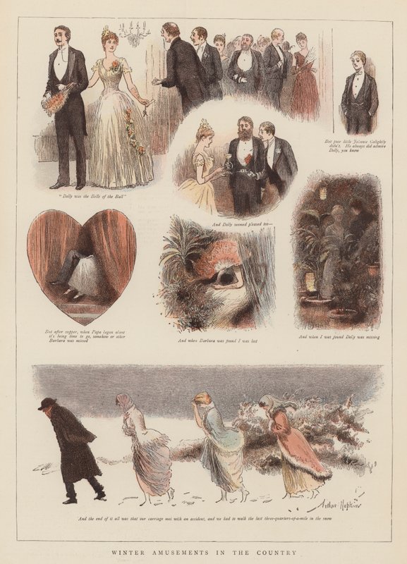 Mrs Golightly's Dance (chromolitho) av Arthur Hopkins